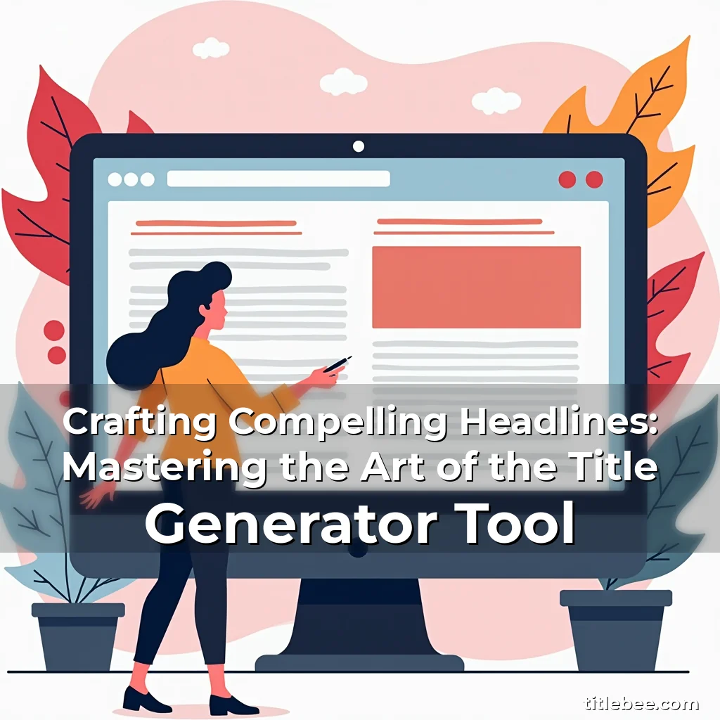 Read more about the article Crafting Compelling Headlines: Mastering the Art of the Title Generator Tool