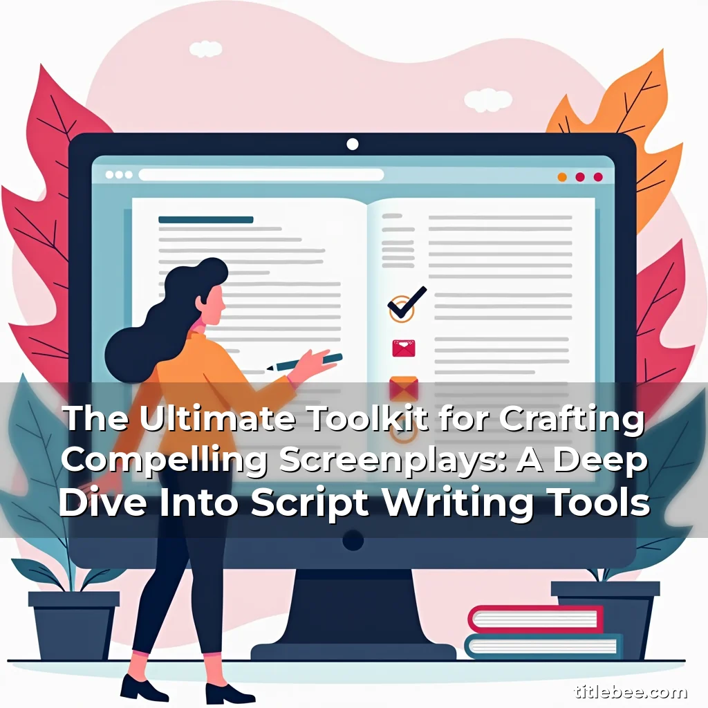 Read more about the article The Ultimate Toolkit for Crafting Compelling Screenplays: A Deep Dive Into Script Writing Tools